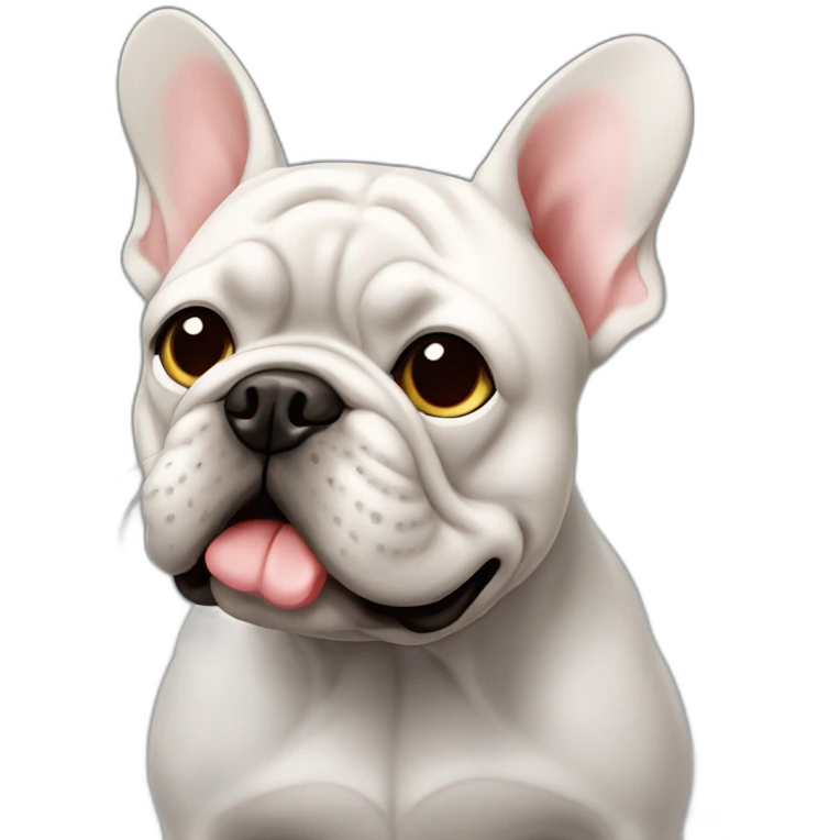 Bouledogue français noir emoji