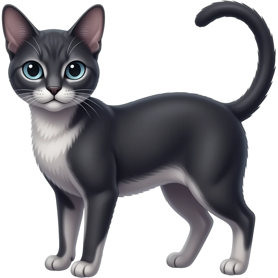 Abyssinian dark, oil-blackish oily greyish, purplish, whitish abyss-fantasy-feline emoji