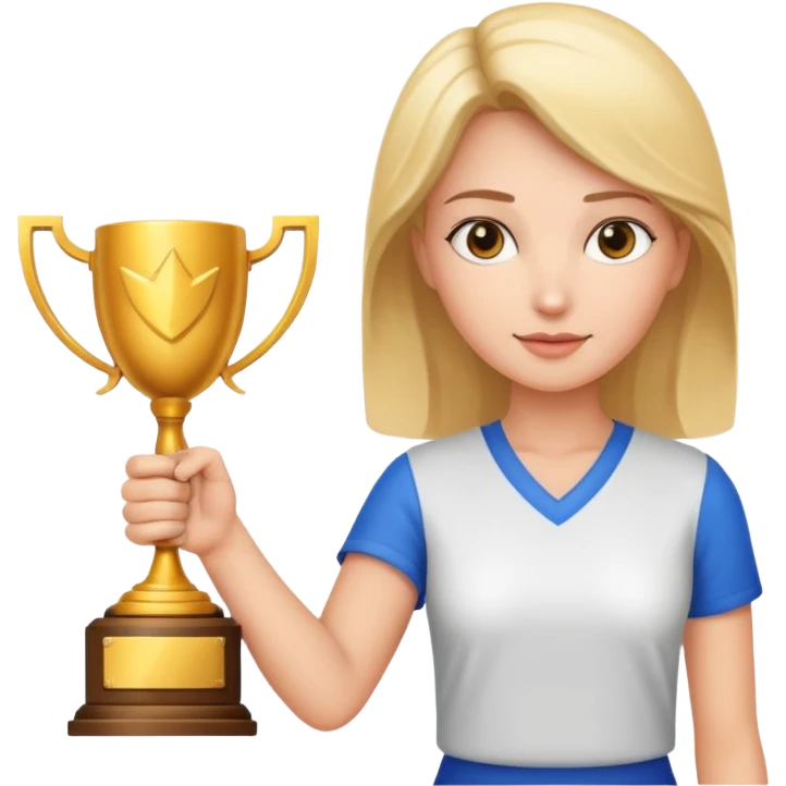 generate an emoji for this phrase, Start strong to earn trust and be noticed. End strong to be remembered. make it a female emoji