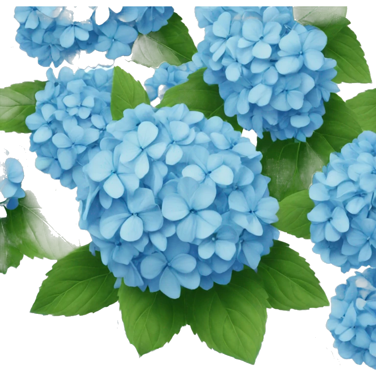 Blue hydrangeas  emoji