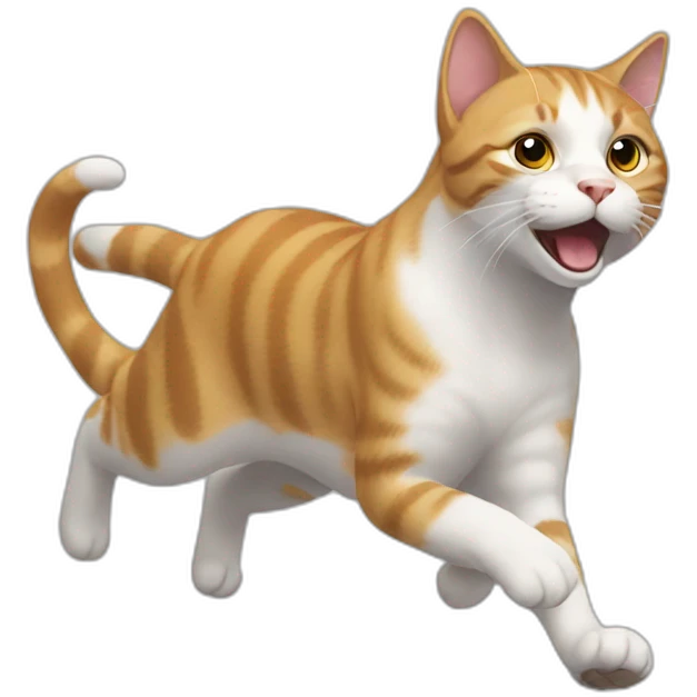 cat run emoji