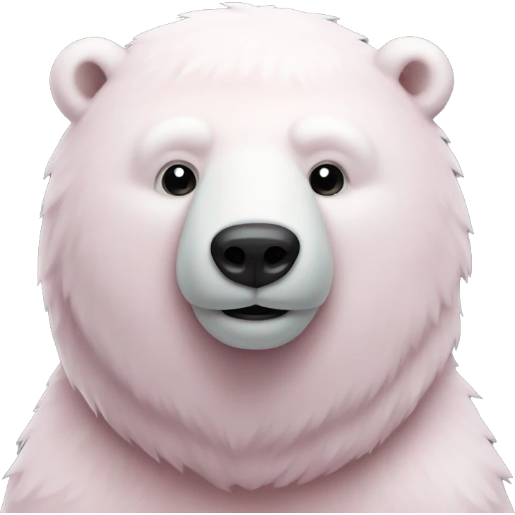 Light pink polar bear  emoji