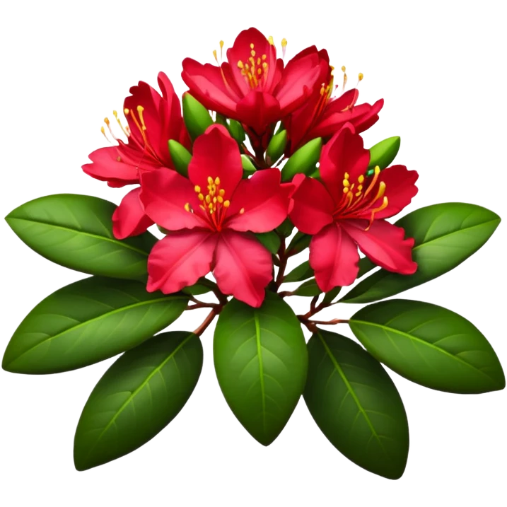 Red rododendron emoji