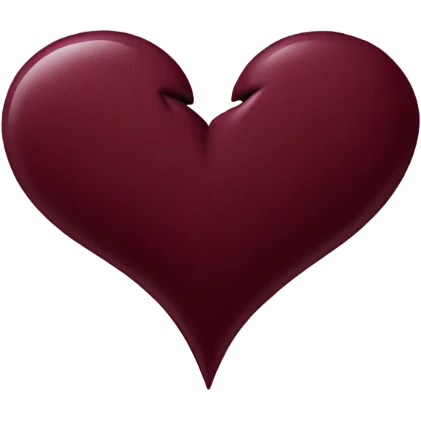 burgundy broken heart emoji