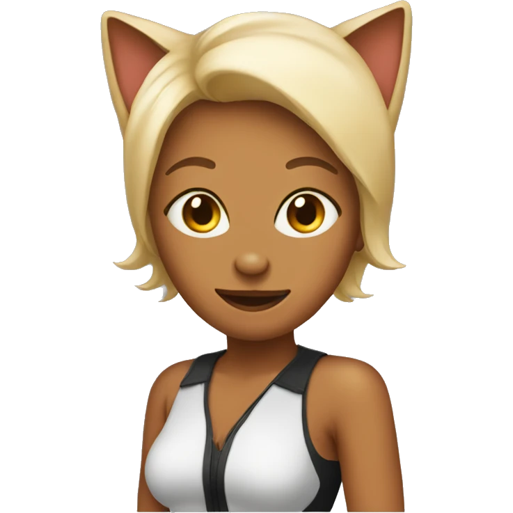 Mom in a cat suit  emoji