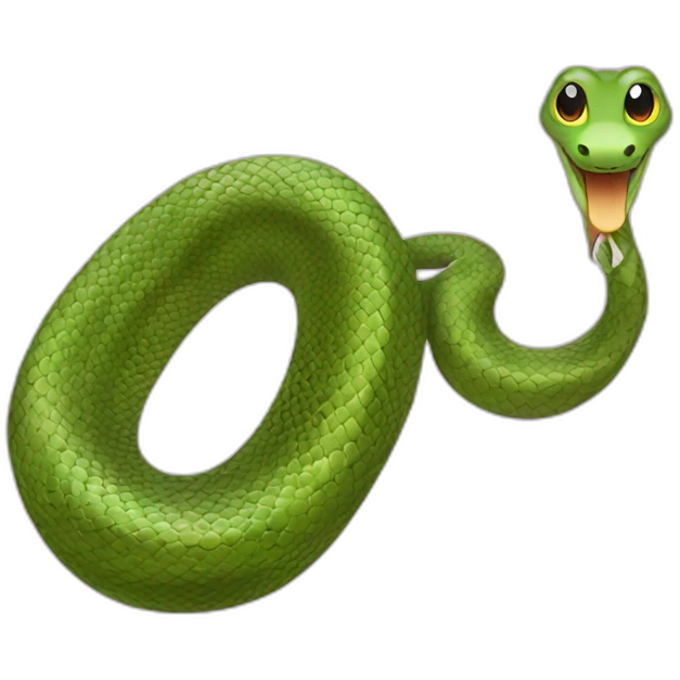 Snake with nail polish emoji
