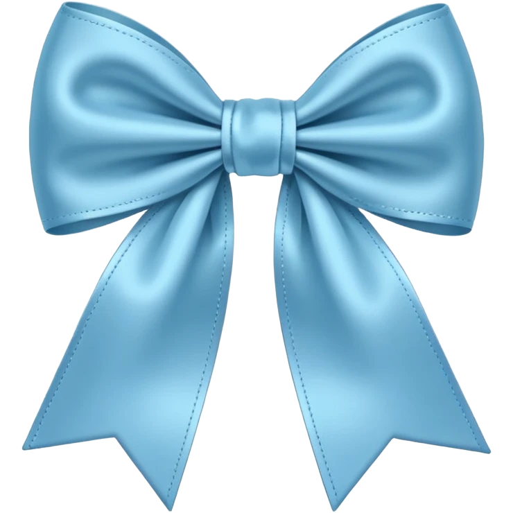 Light blue colour bow emoji