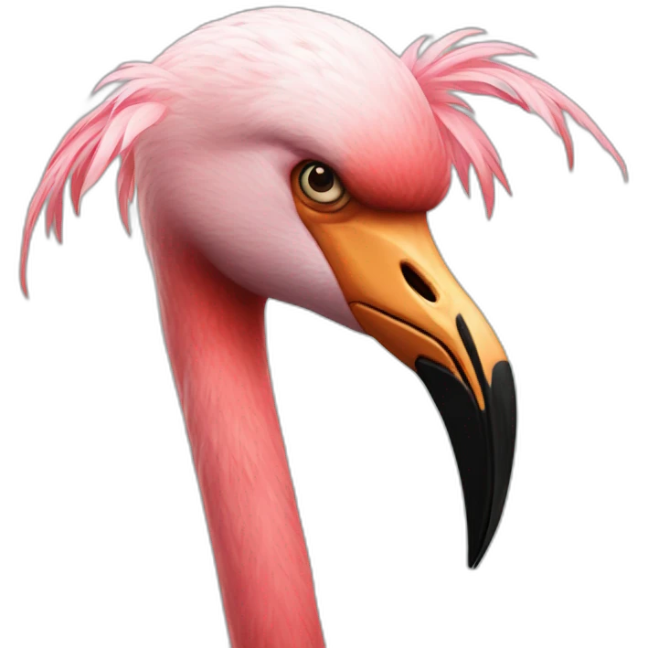 angry flamingo emoji