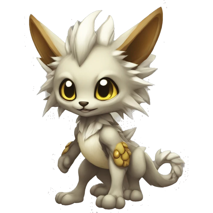 Anthro chibi kawaii Vernid-WickerBeast-Protogen-Primagen-Fakémon Full Body emoji