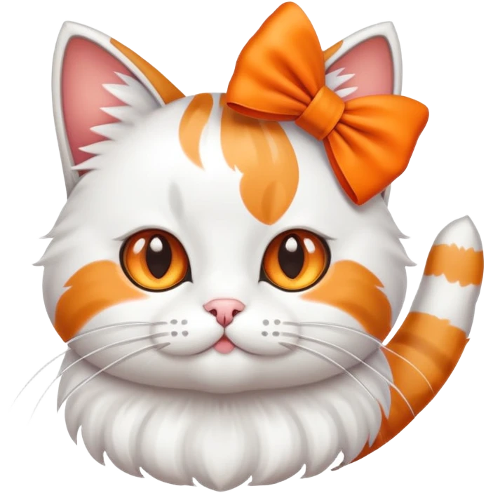 Cat with a bow on its head  emoji
