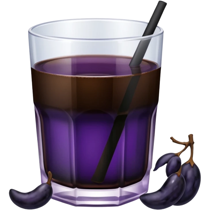 prune juice with prunes on the side emoji