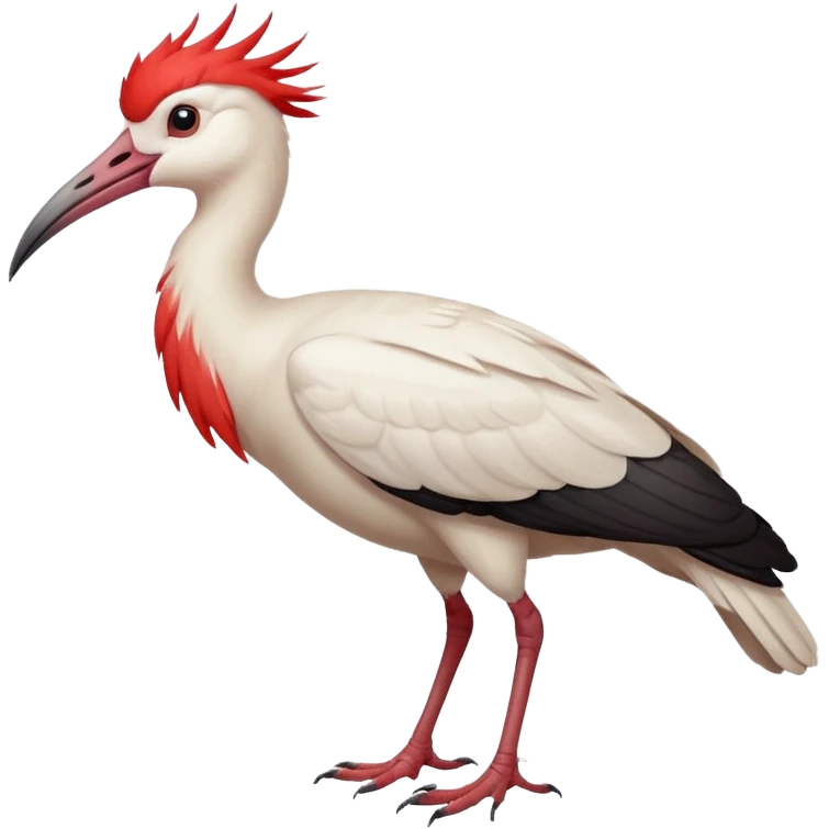 crested ibis emoji