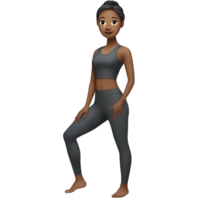 woman in yoga suit emoji