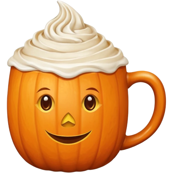 Pumpkin spice latte emoji