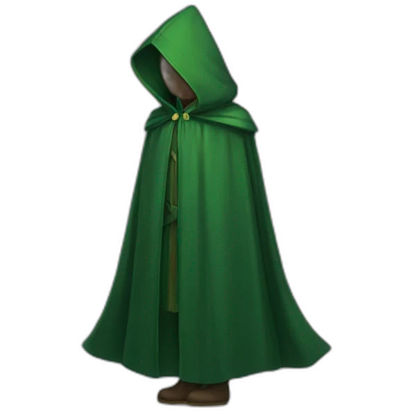 green cloak emoji