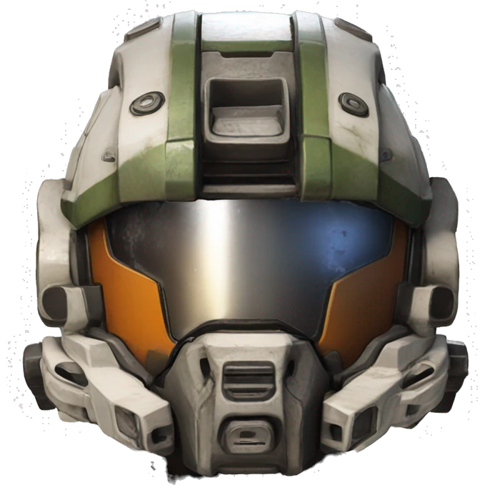 design me a emoji of Jack Cooper’s helmet from Titanfall 2. the front of the helmet facing straight forward, a straight on view of it. emoji