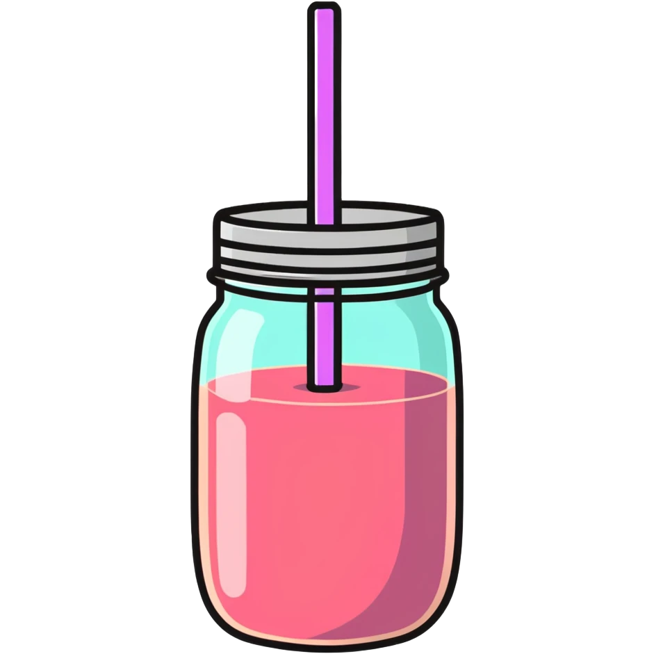smoothie in a jar emoji