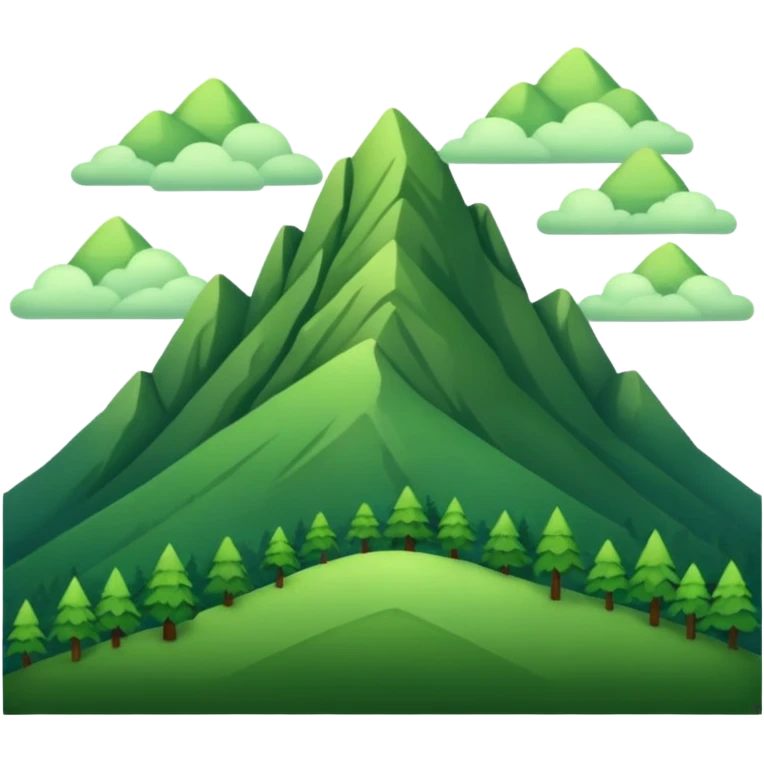 green mountain emoji