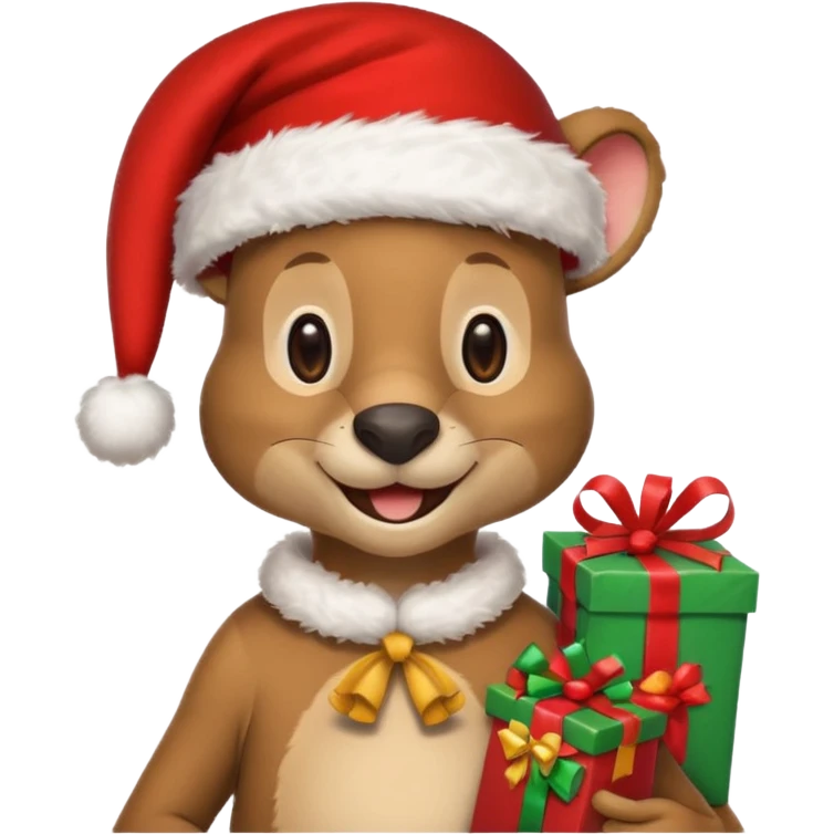 Kangaroo Claus emoji