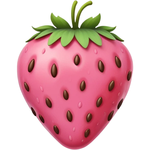 🍓i want this emoji exactly that has been dipped in pink chocolate  emoji