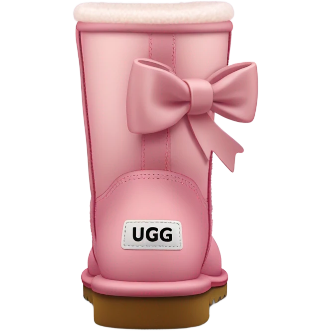 light pink uggs with bow emoji