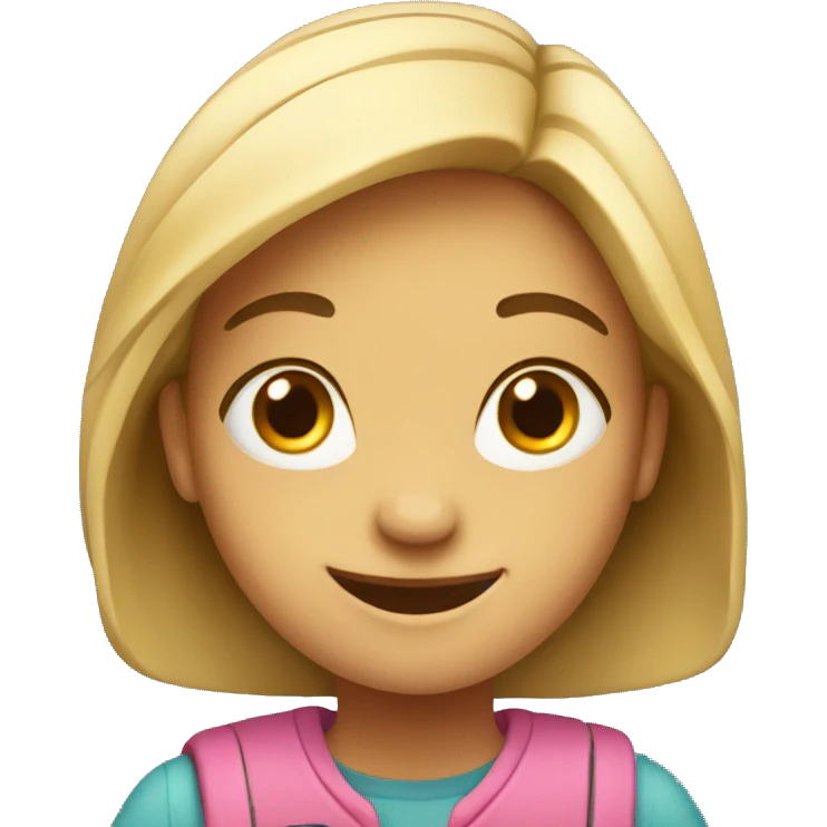 happy girl student emoji