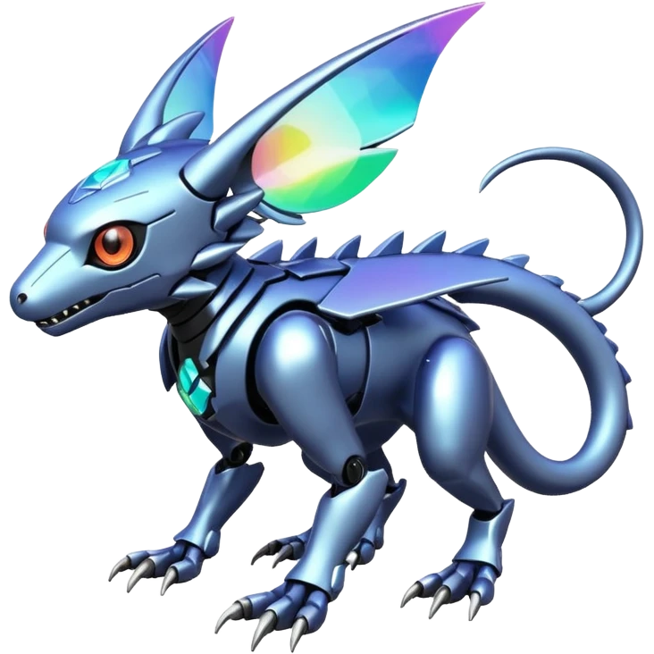  exotic futuristic modern cyber-Fakémon-Digimon-Trico-creature emoji