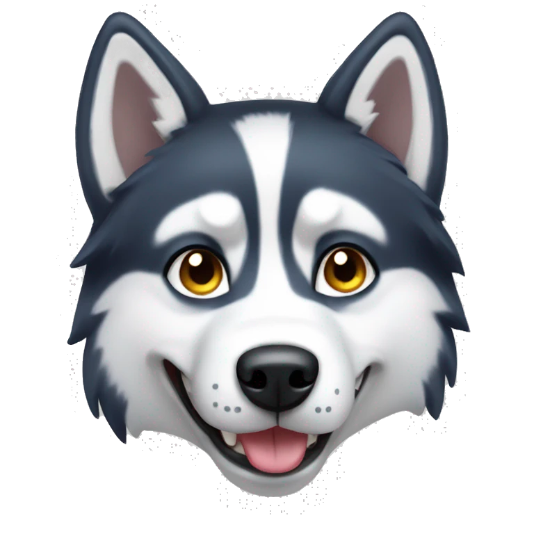 husky dog emoji