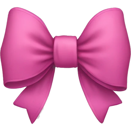 a cute bow  emoji