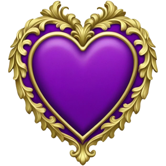 rococo regency purple heart emoji