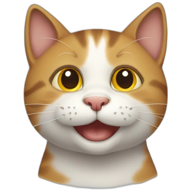 Happy cat emoji