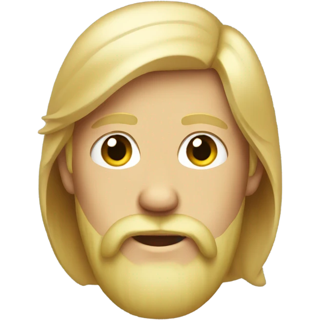 blond boy with long ass beard emoji