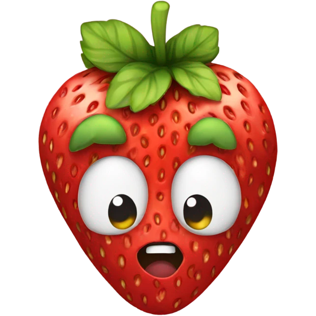Strawberries with a bow  emoji