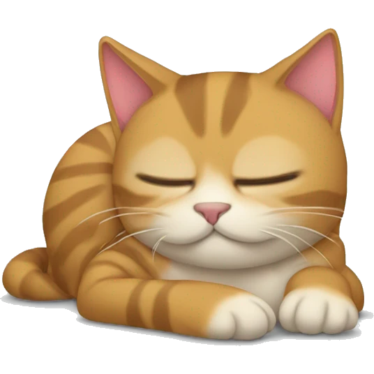 Gato durmiendo  emoji
