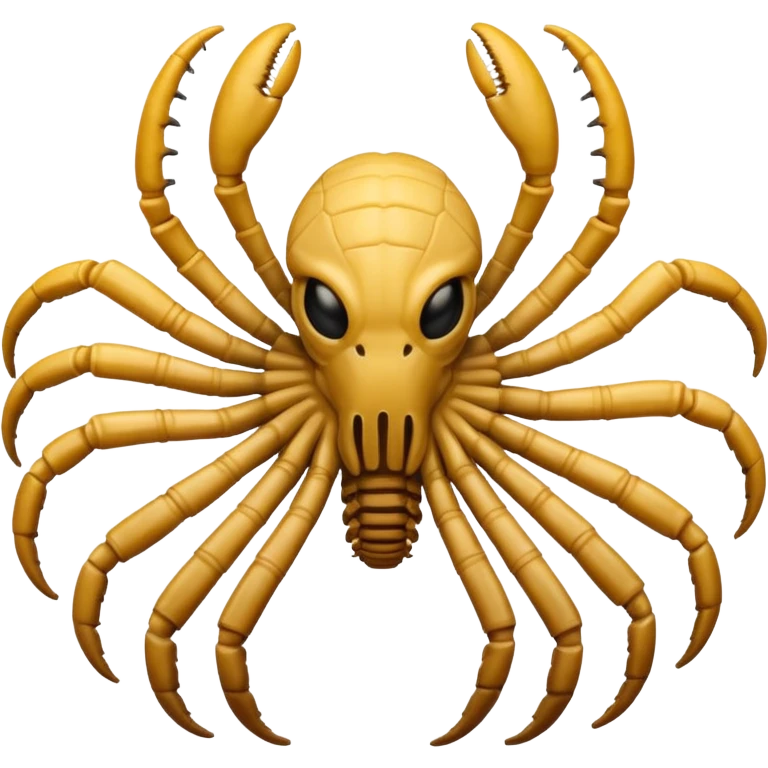 man with Facehugger emoji