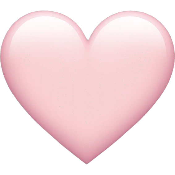 Light pink heart emoji