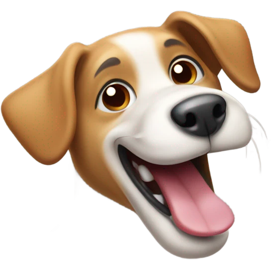 Funny dog emoji