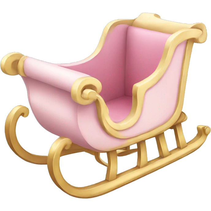 Light pink sleigh emoji