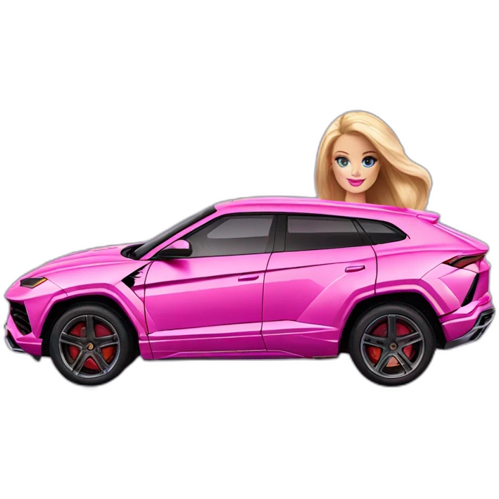 barbie lamborghini urus emoji