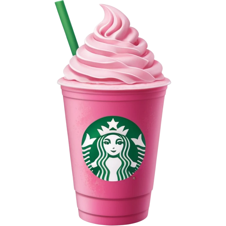 Starbucks pink matcha emoji