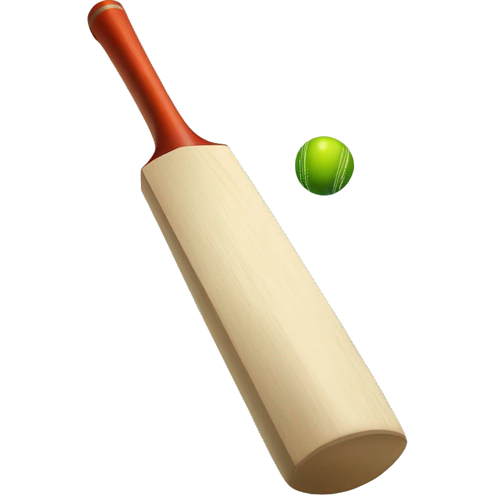 Cricket bat and ball emoji