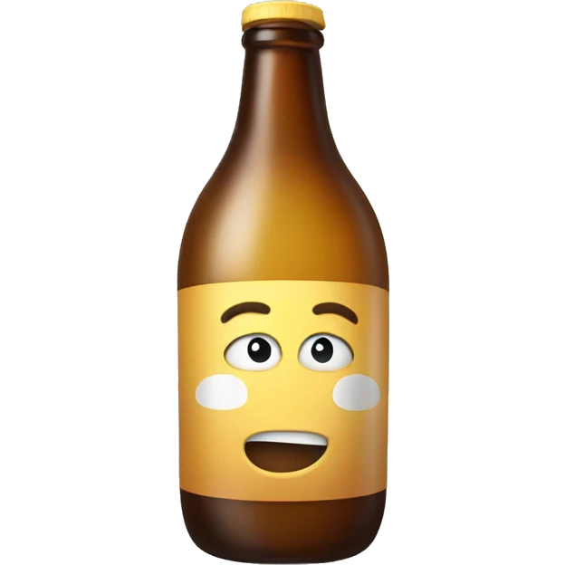 Bottle with drinking  emoji