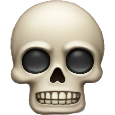 Skull emoji with stopsign emoji