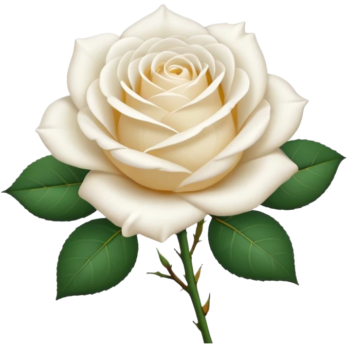 simple white rose without leaves, this style 🌸 emoji