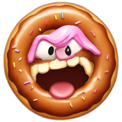angry doughnut emoji emoji