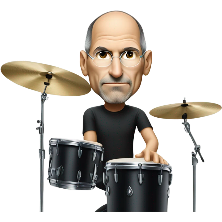 Steve Jobs drumming emoji