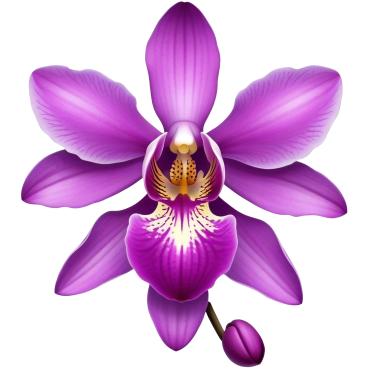 Orchid flower emoji