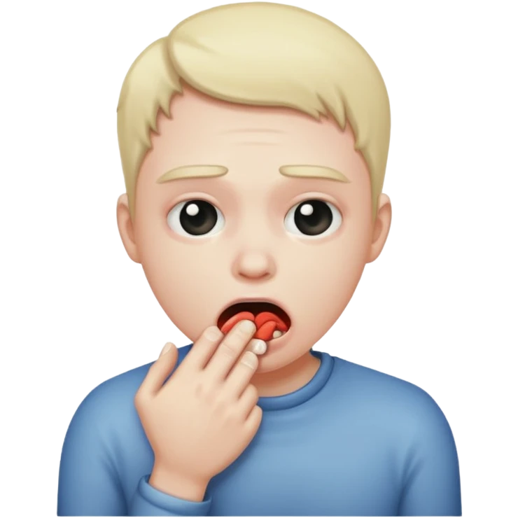 person chocking themselves  emoji