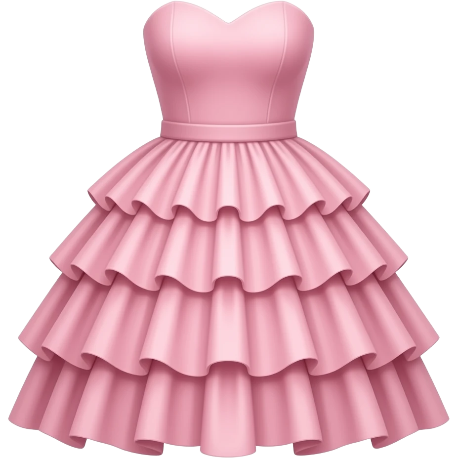 Vestido elegante de color rosa emoji
