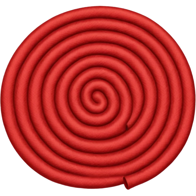  A full red rug, rolled up emoji